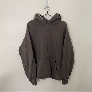 Madhappy Grey Stitch Detail Hoodie Sweatshirt